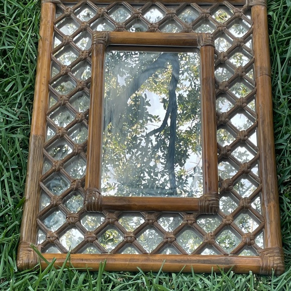 Bamboo Lattice mirror - Picture 9 of 15